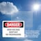 Signmission High Voltage Keep Out No Trespassing Danger Sign, Plastic, 10in W x 7in L, 2PK OS-2PACK-DS-P-710-L-2547 - alternate 3